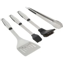 Grill Mark Stainless Steel Black/Silver Grill Tool Set 4 Pc
