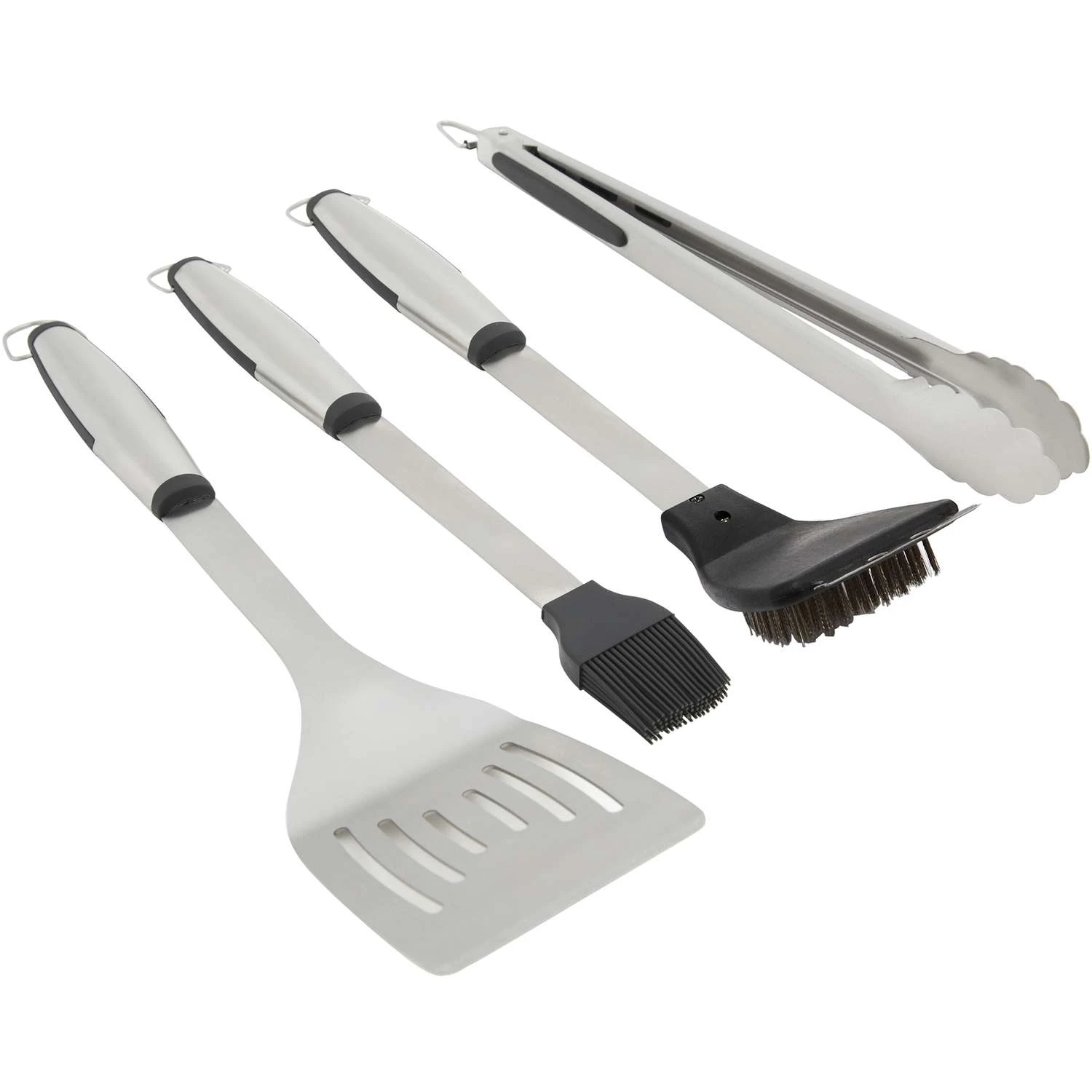 Grill Mark Stainless Steel Black/Silver Grill Tool Set 4 Pc