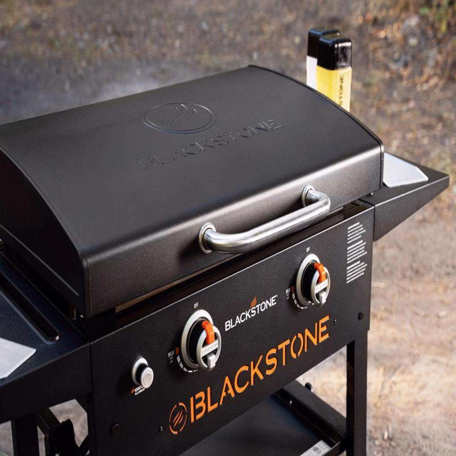 Blackstone 2 Burner Liquid Propane Outdoor Griddle With Hood Black - Image 2