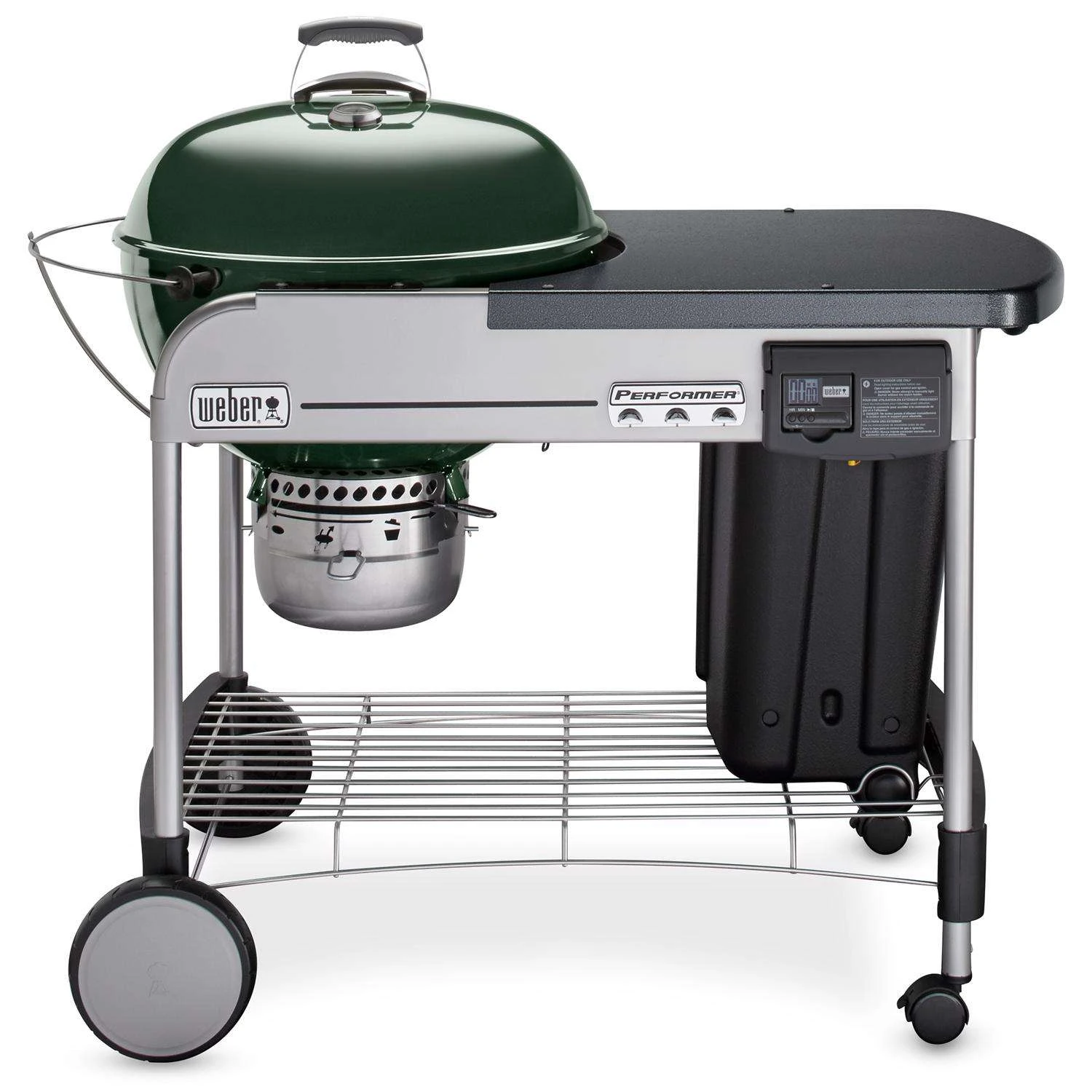 Weber 22 In. Performer Deluxe Charcoal Grill Green