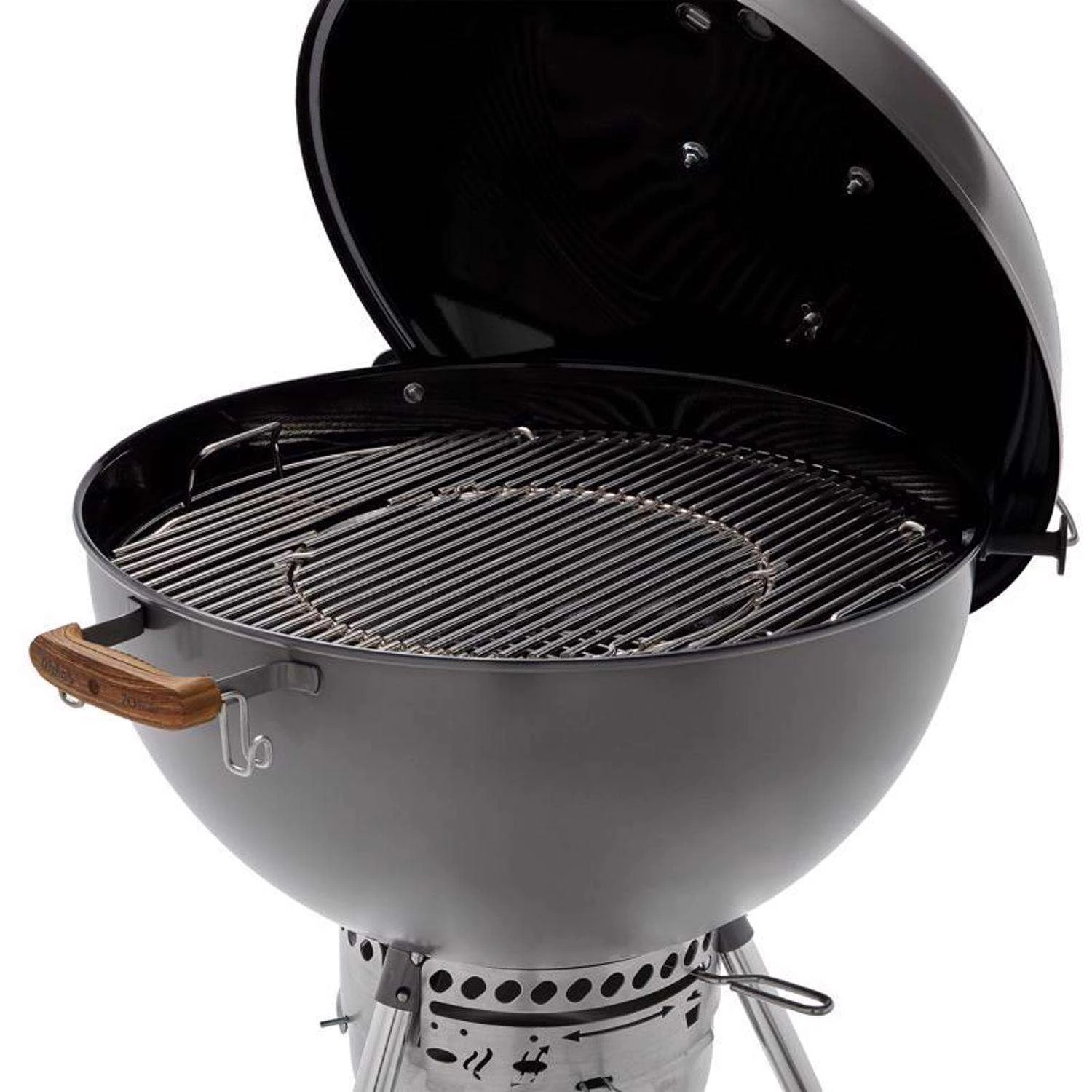 Weber 22 In. 70th Anniversary Kettle Charcoal Grill Hollywood Gray - Image 2