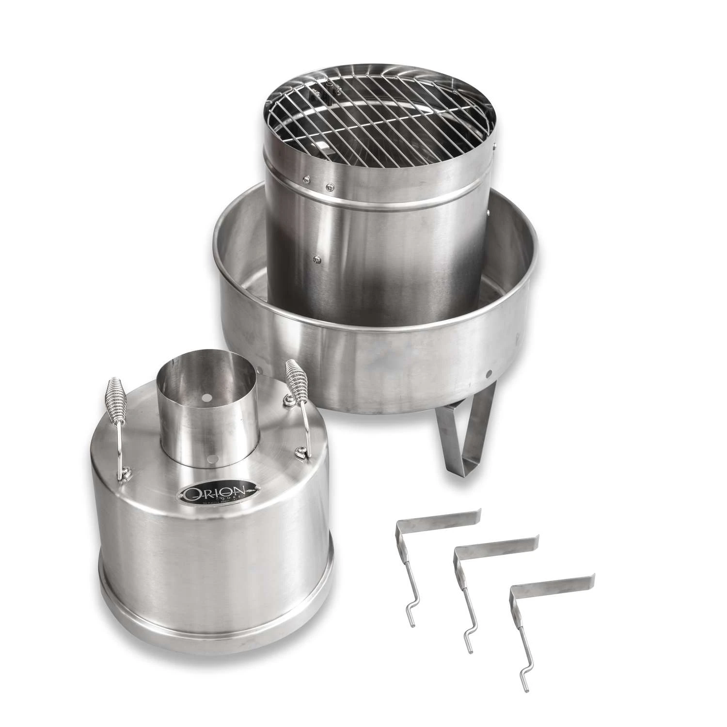 Orion Cooker Wood Chips Vertical Outdoor Convection Cooker Silver - Image 2