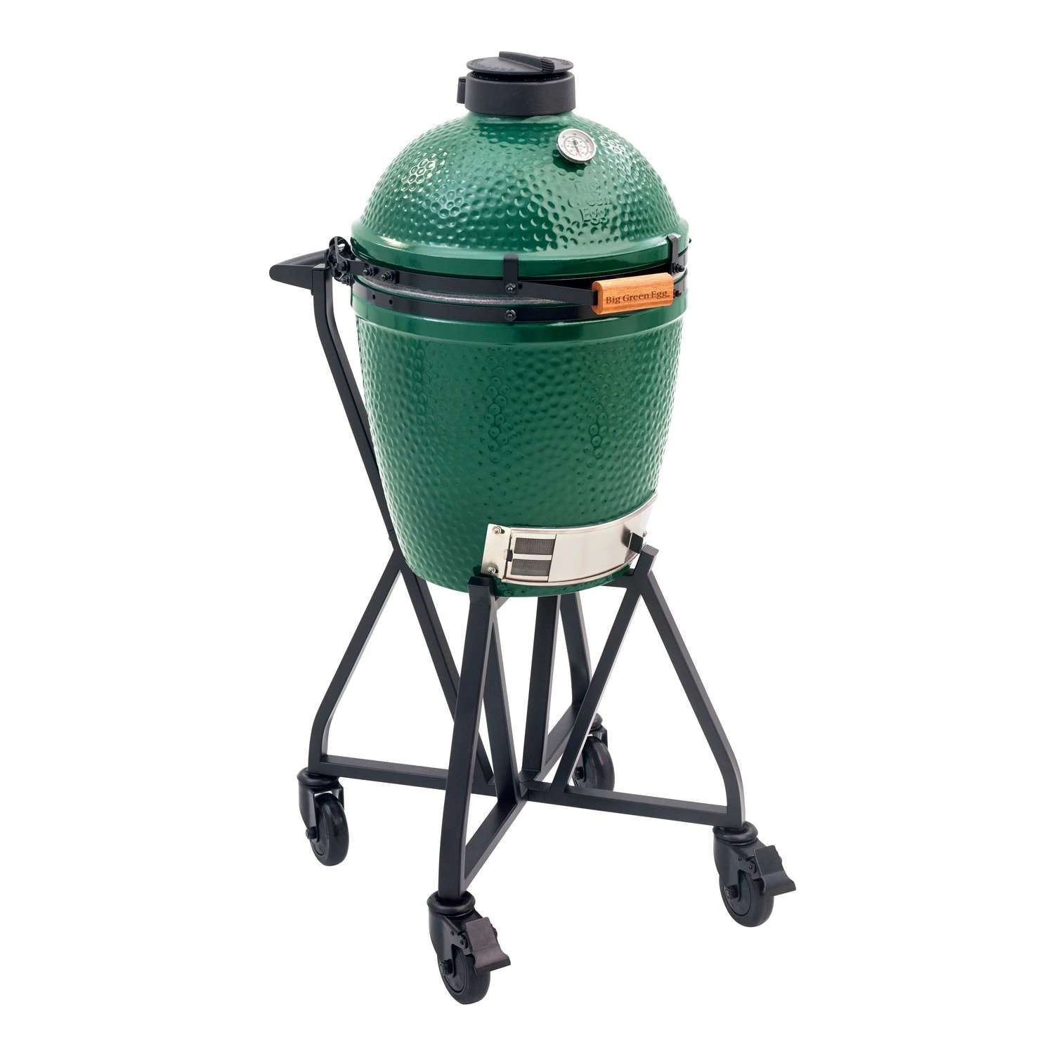 Big Green Egg 15 In. Medium EGG Package With Nest/Handler Charcoal Kamado Grill And Smoker Green - Image 2
