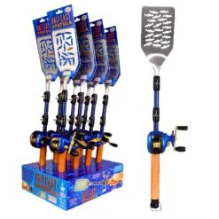 Bait Cast Stainless Steel Multicolored Grill Spatula 8 Pc