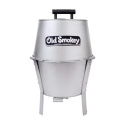 Old Smokey Products 13 In. Charcoal Grill Silver