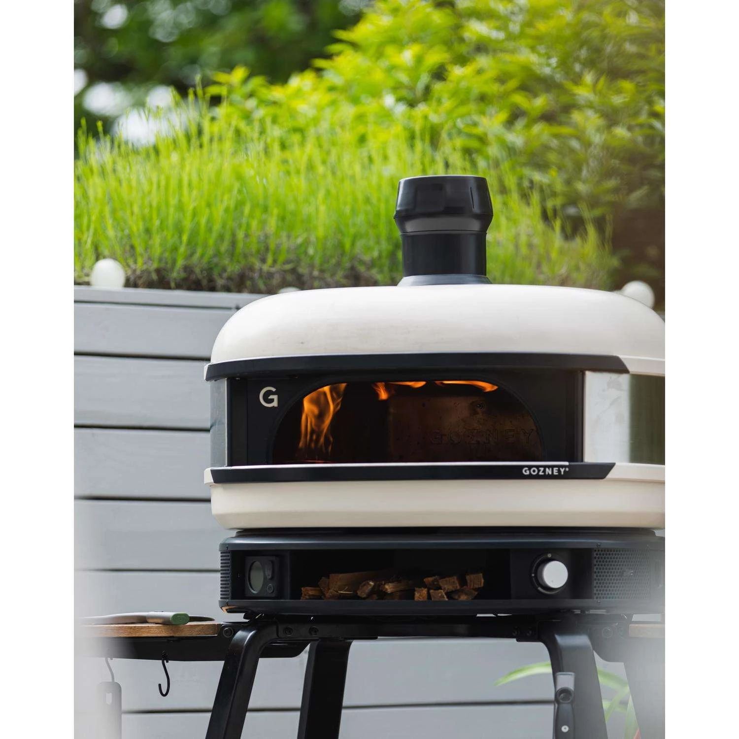 Gozney Dome 29 In. Propane Gas/Wood Outdoor Pizza Oven Bone - Image 8