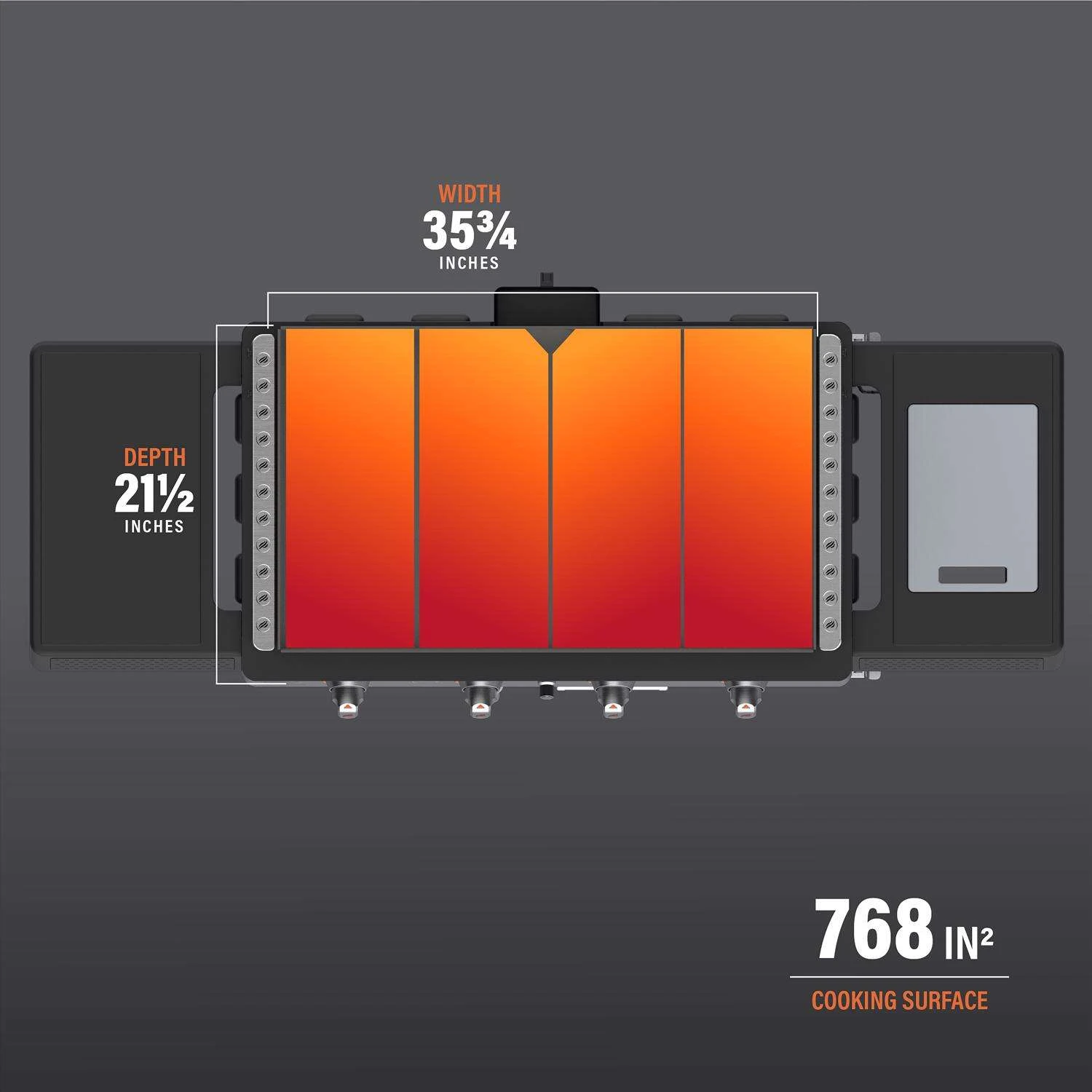 Blackstone 4 Burner Liquid Propane Outdoor Griddle Black/Silver - Image 3