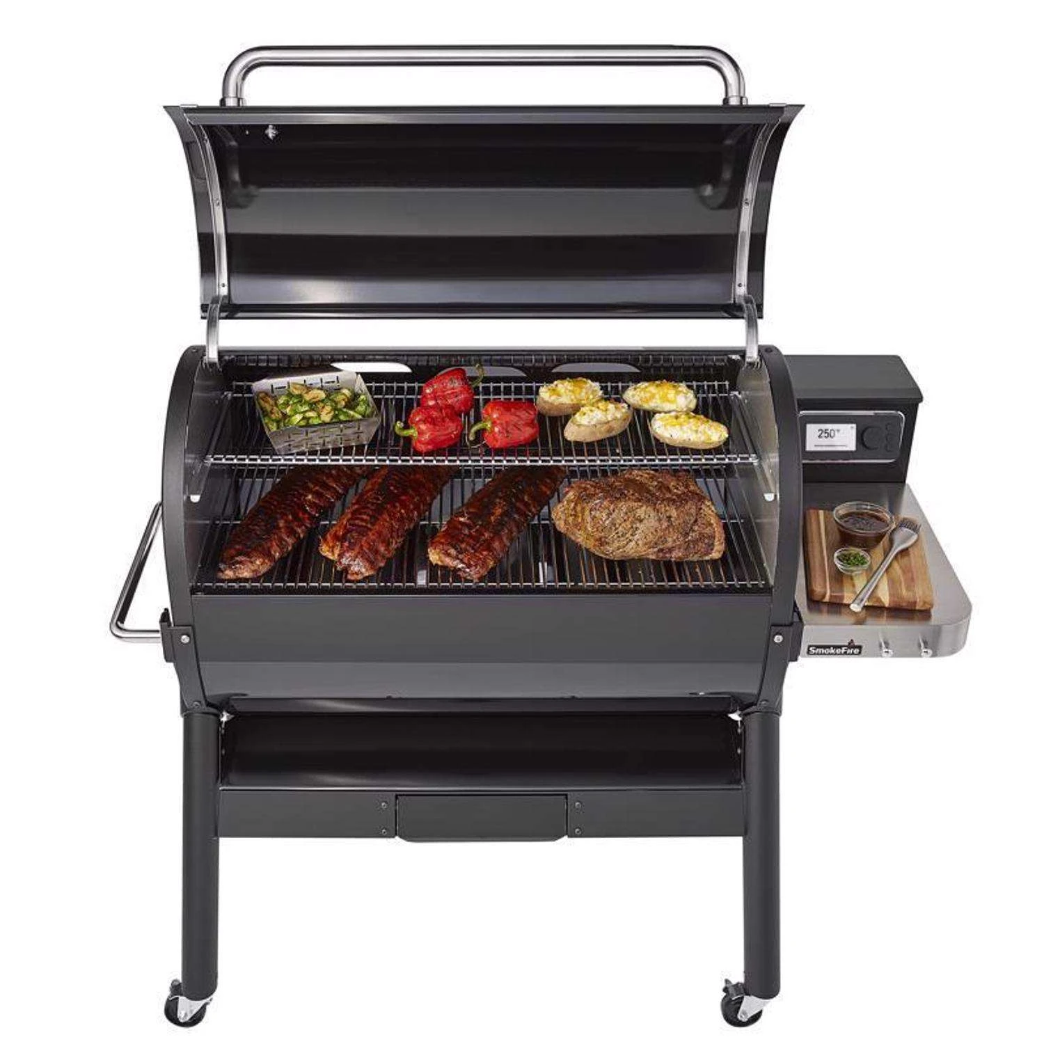 Weber SmokeFire EX6 2nd Gen Wood Pellet WiFi Grill Black - Image 2