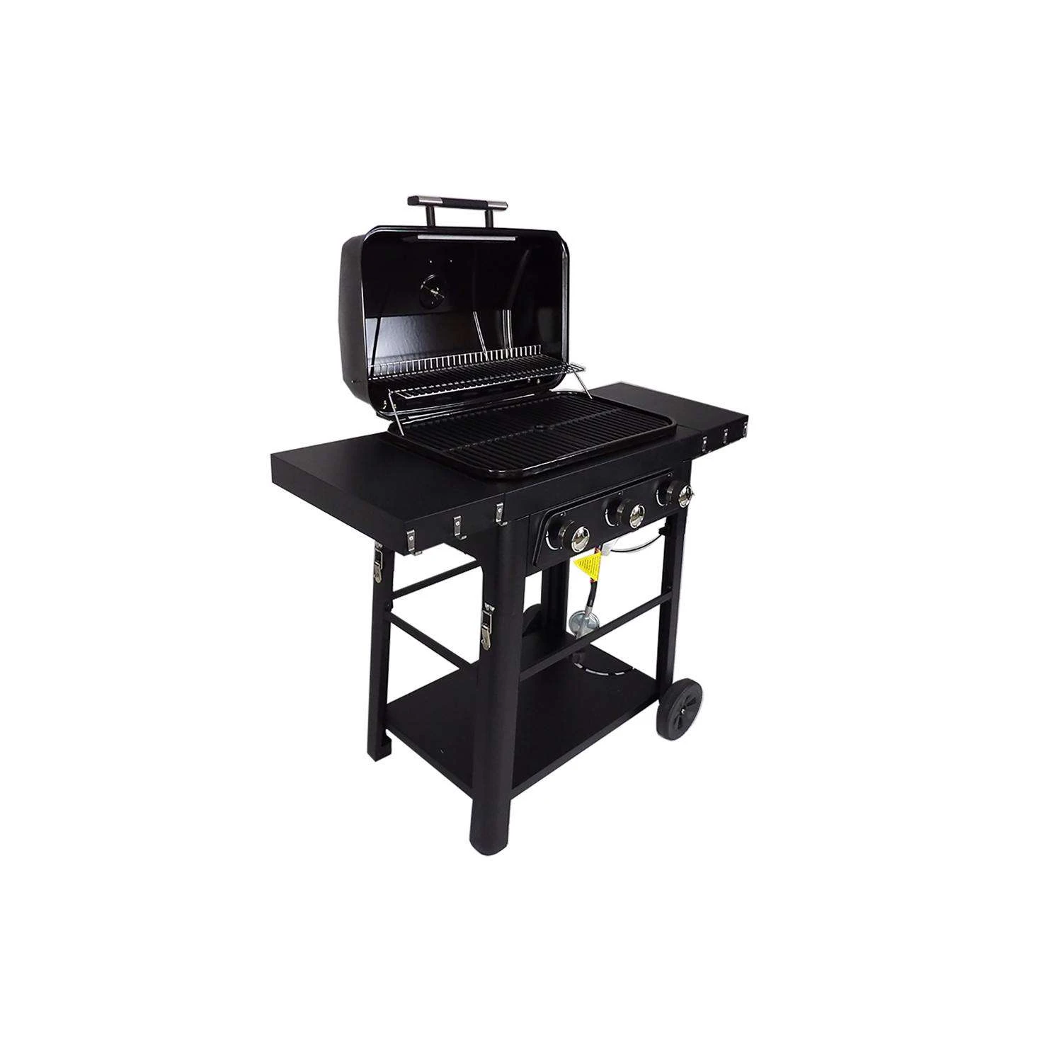 Brand-Man Grills Bronco2 3 Burner Liquid Propane Portable Grill Black - Image 10