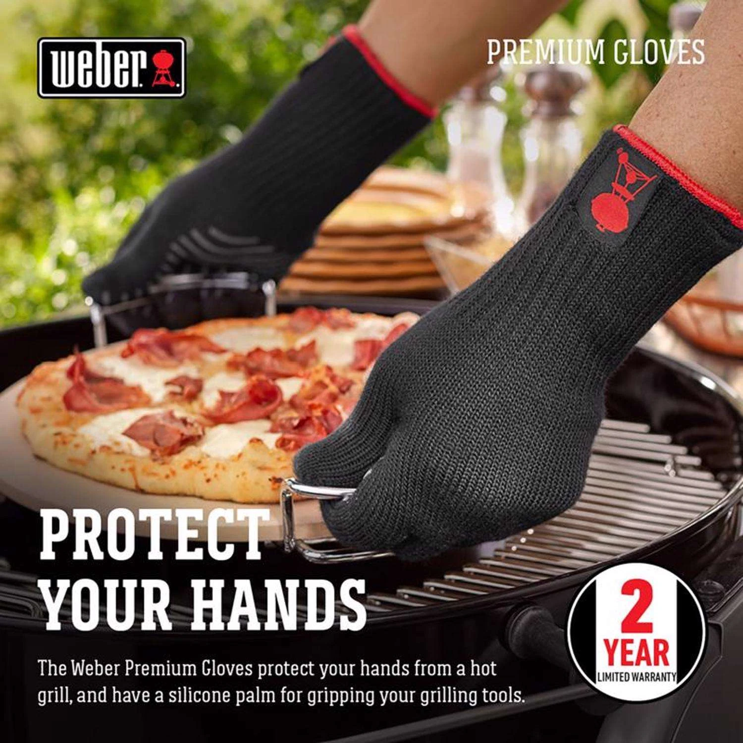 Weber Premium Fabric Grilling Glove 6.7 In. W 1 Pk - Image 2