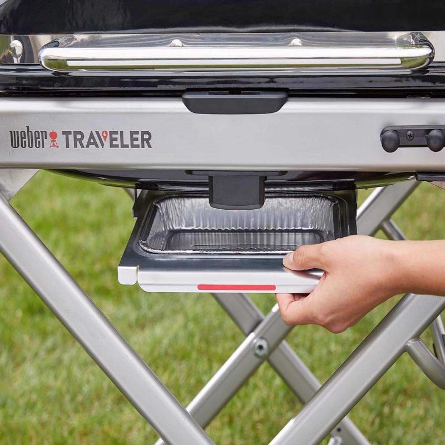 Weber Traveler 1 Burner Liquid Propane Portable Grill Black - Image 7