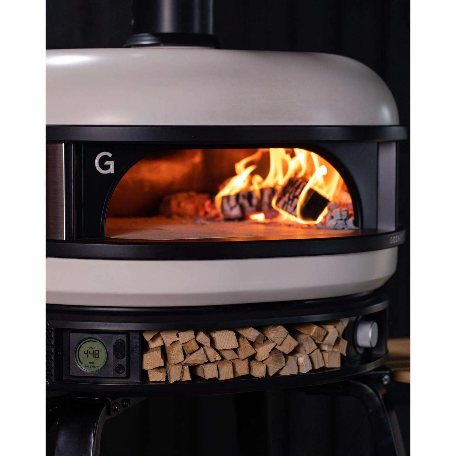 Gozney Dome 29 In. Propane Gas/Wood Outdoor Pizza Oven Bone - Image 5
