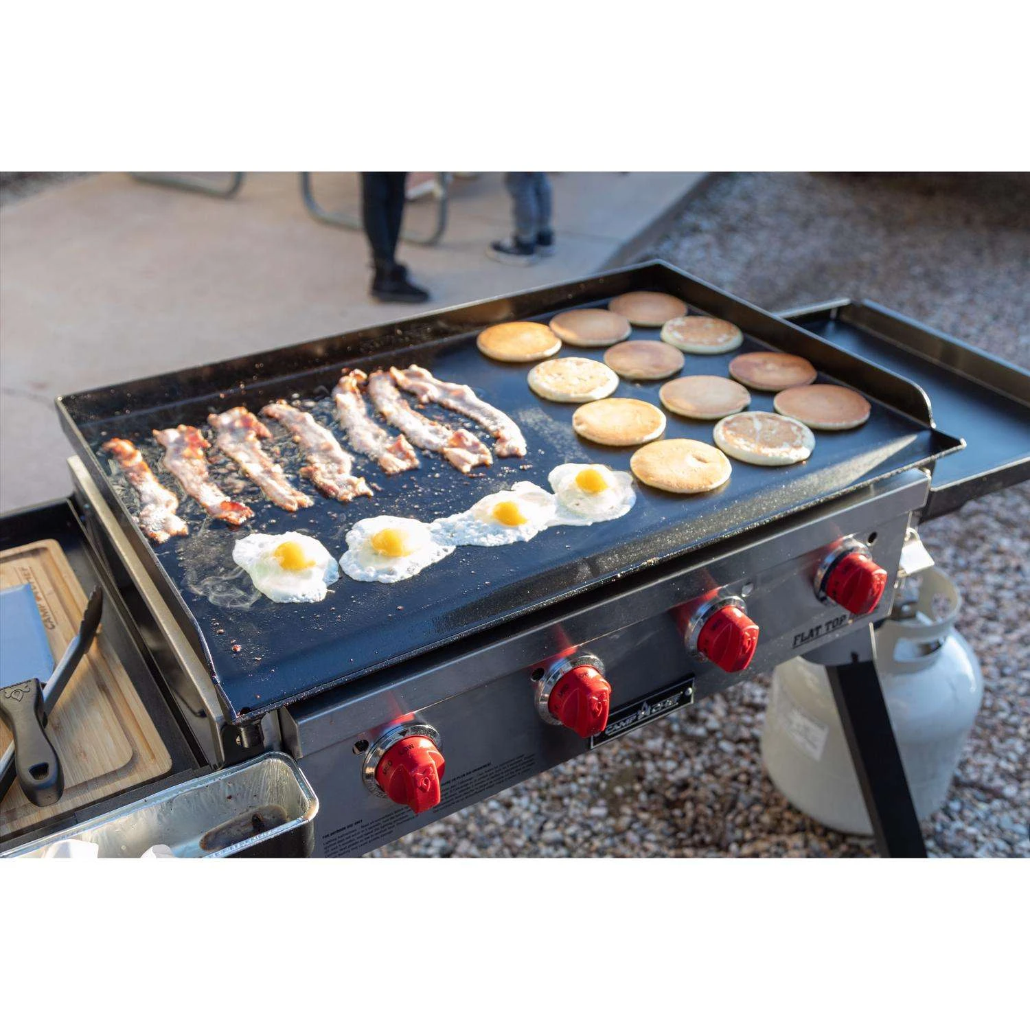 Camp Chef 4 Burner Liquid Propane Portable Grill Black/Silver - Image 5