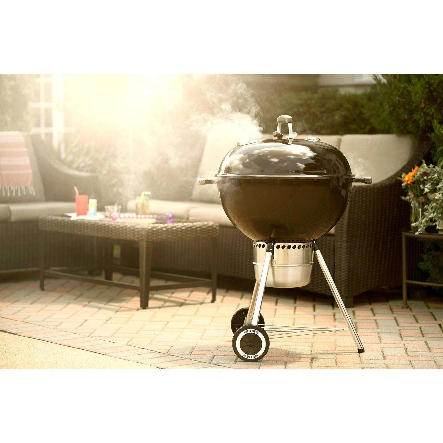 Weber 22 In. Original Kettle Premium Charcoal Grill Black - Image 9