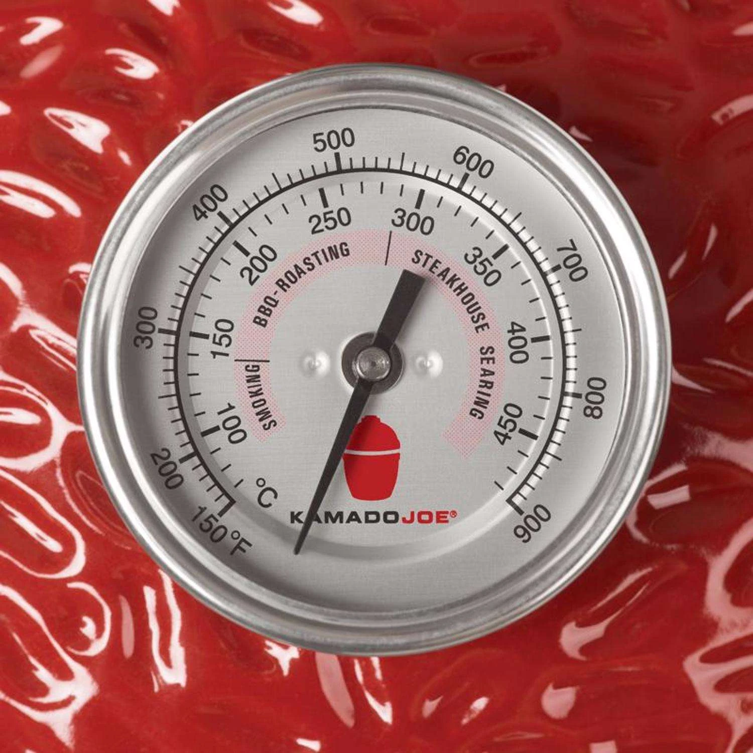 Kamado Joe 18 In. Classic Joe II Charcoal Kamado Grill And Smoker Red - Image 2