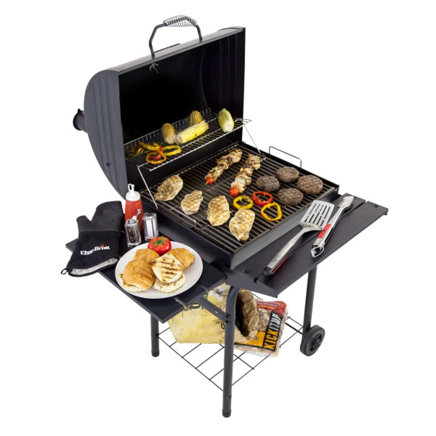 Char-Broil 25 In. Charcoal Grill Black - Image 2