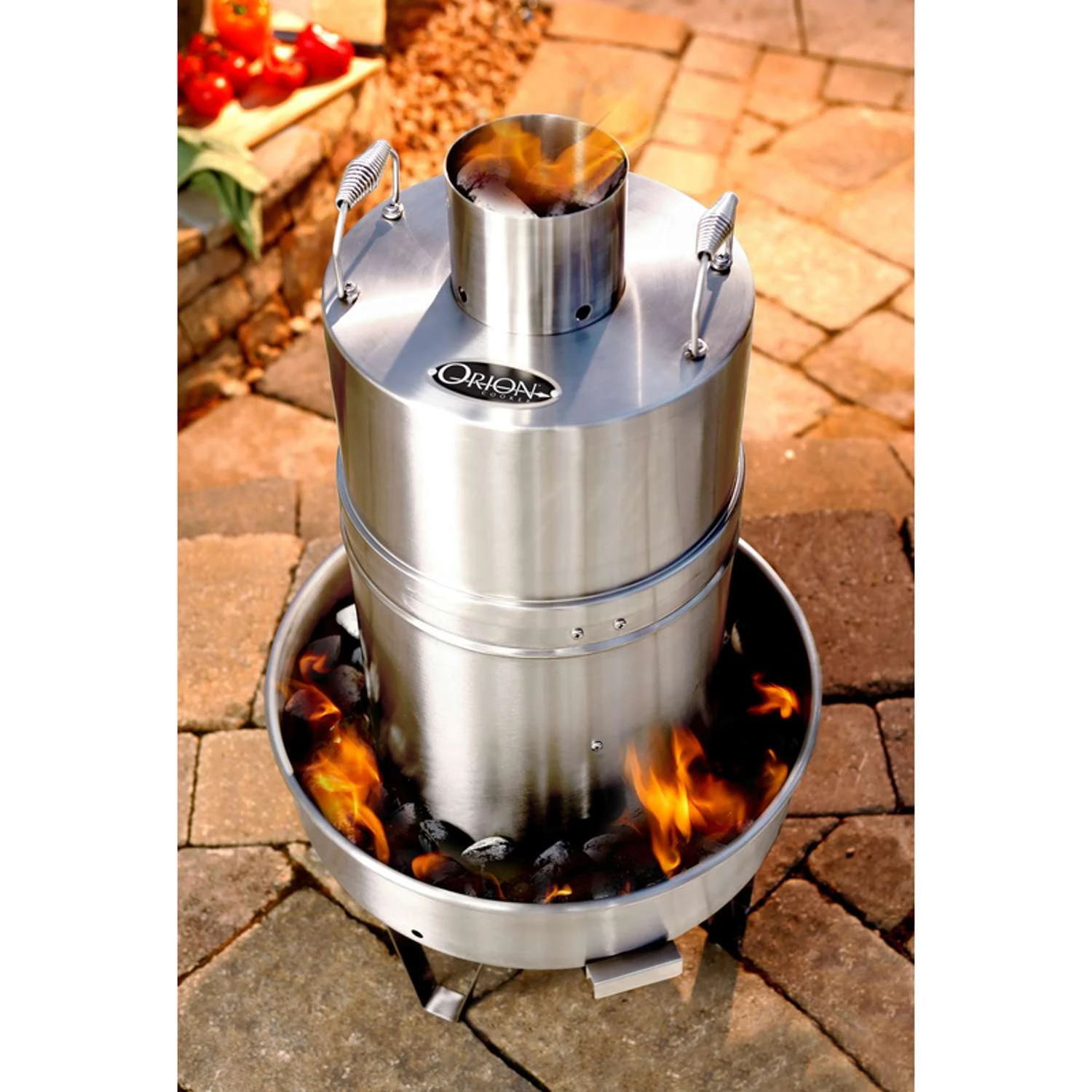 Orion Cooker Original Wood Chips Vertical Outdoor Convection Cooker Silver - Image 2