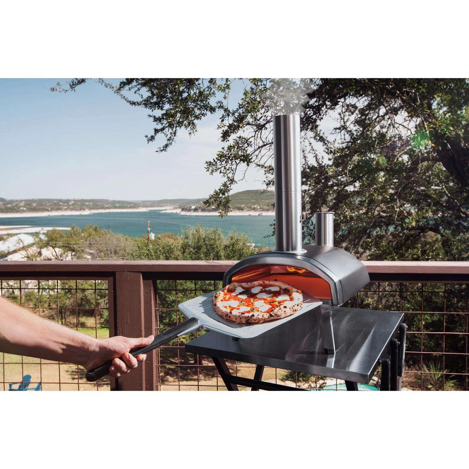 Ooni Fyra 12 In. Wood Pellet Outdoor Pizza Oven Silver - Image 4