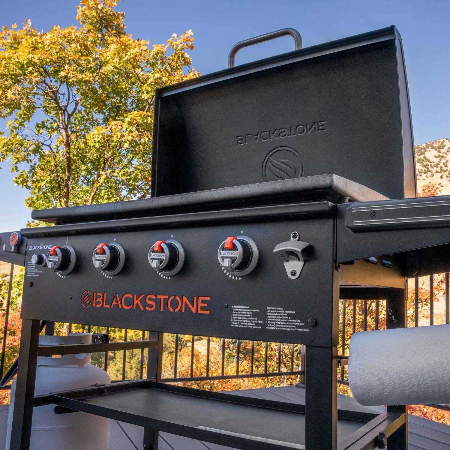 Blackstone 4 Burner Liquid Propane Outdoor Griddle Black - Image 6