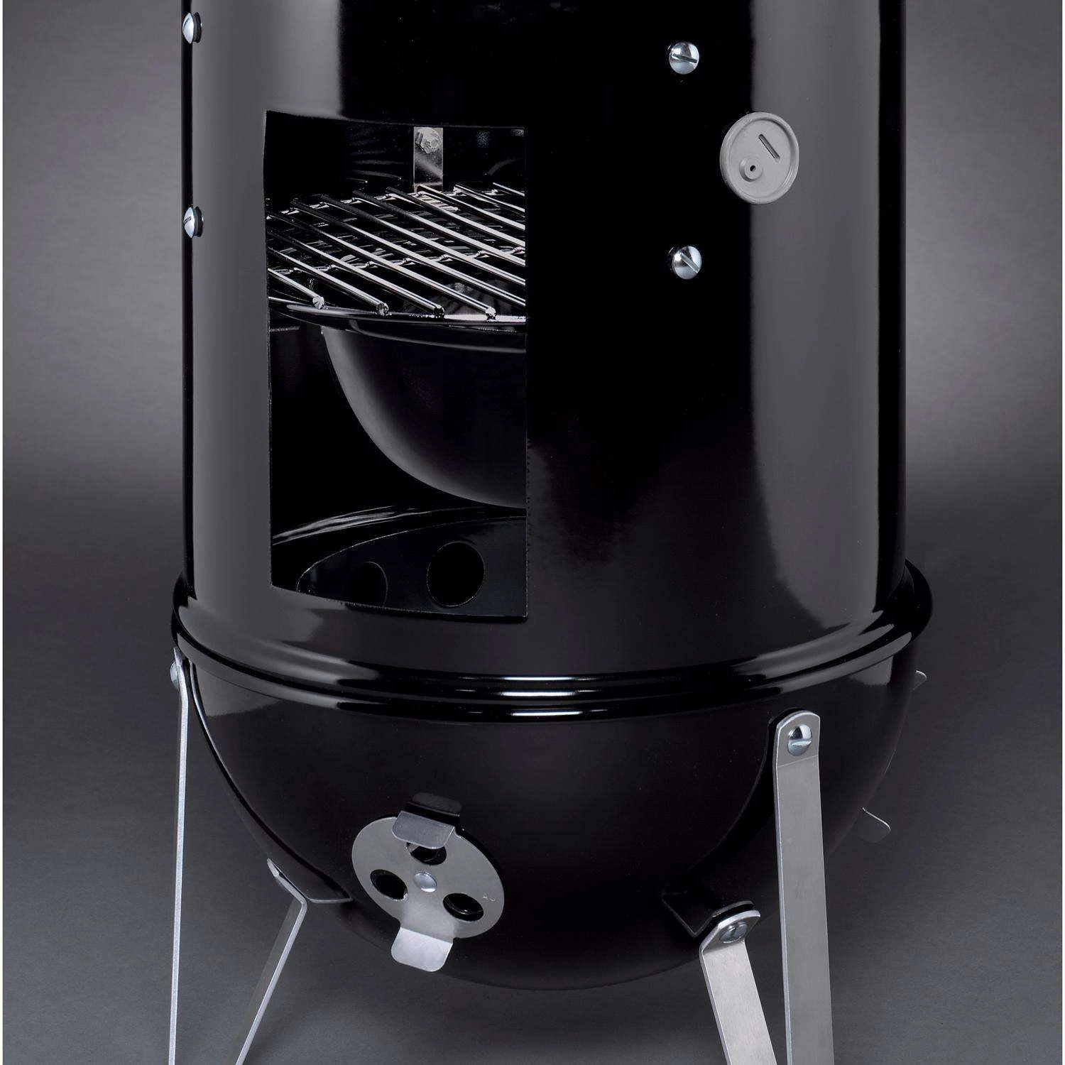 Weber Smokey Mountain Charcoal/Wood Bullet Smoker Black - Image 3