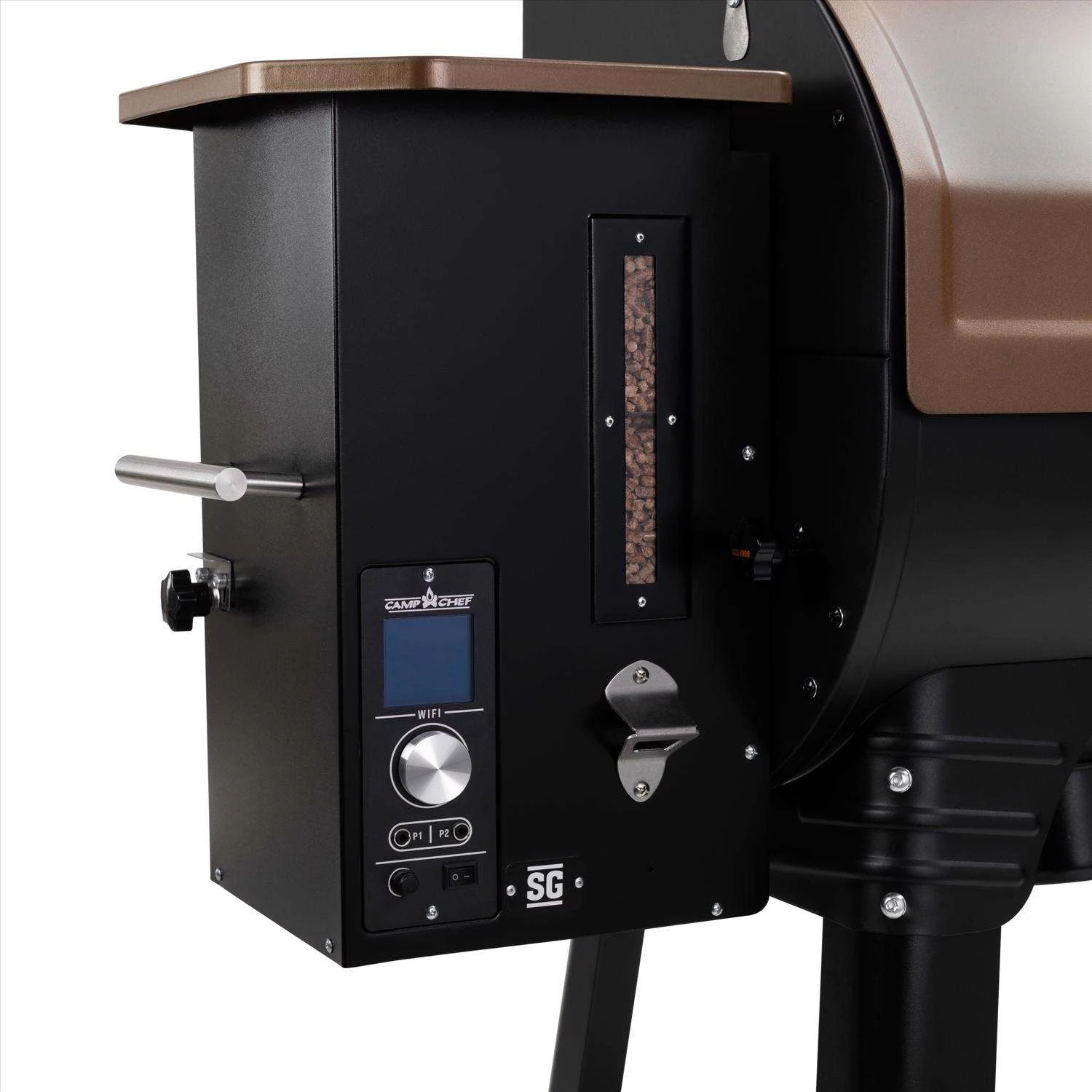 Camp Chef SmokePro Wood Pellet Bluetooth And WiFi Grill And Smoker Bronze - Image 5