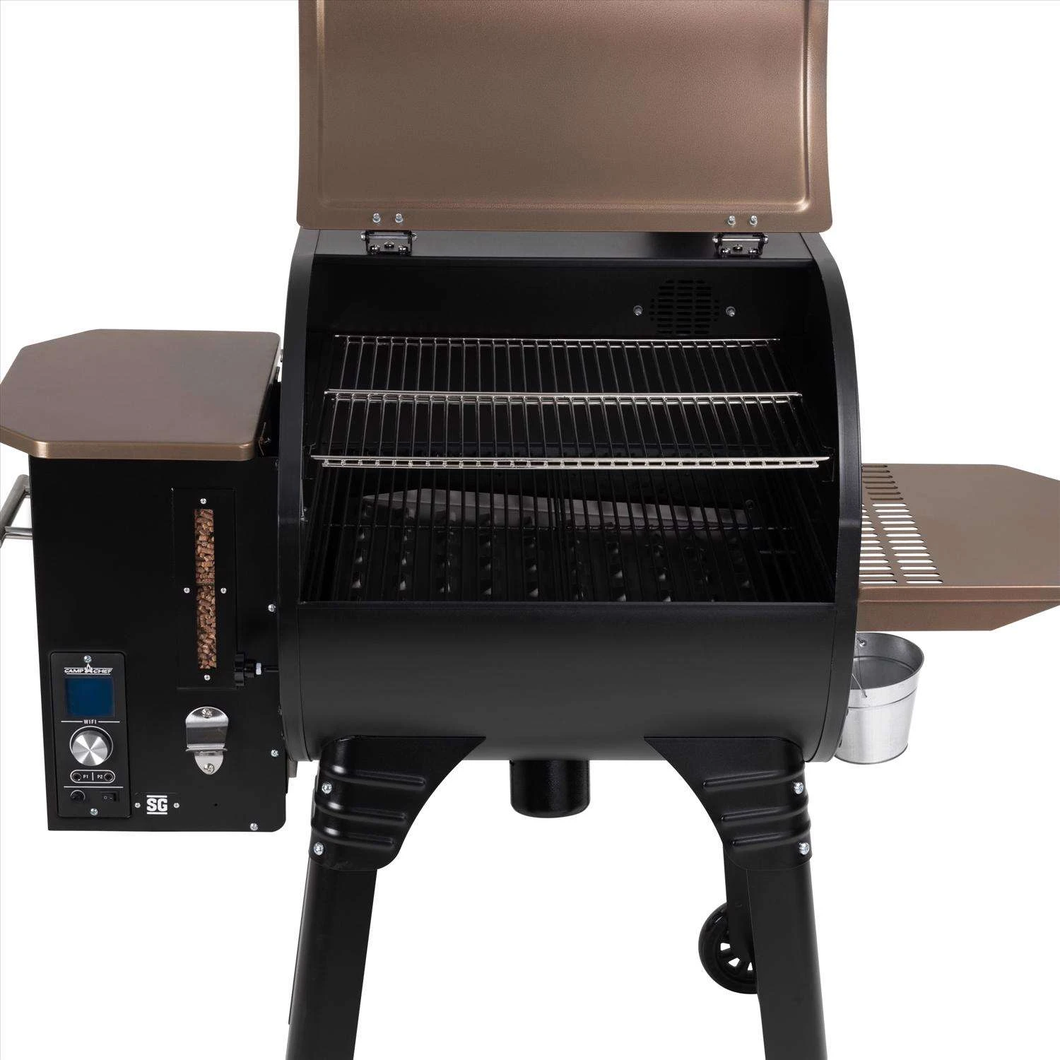 Camp Chef SmokePro Wood Pellet Bluetooth And WiFi Grill And Smoker Bronze - Image 4