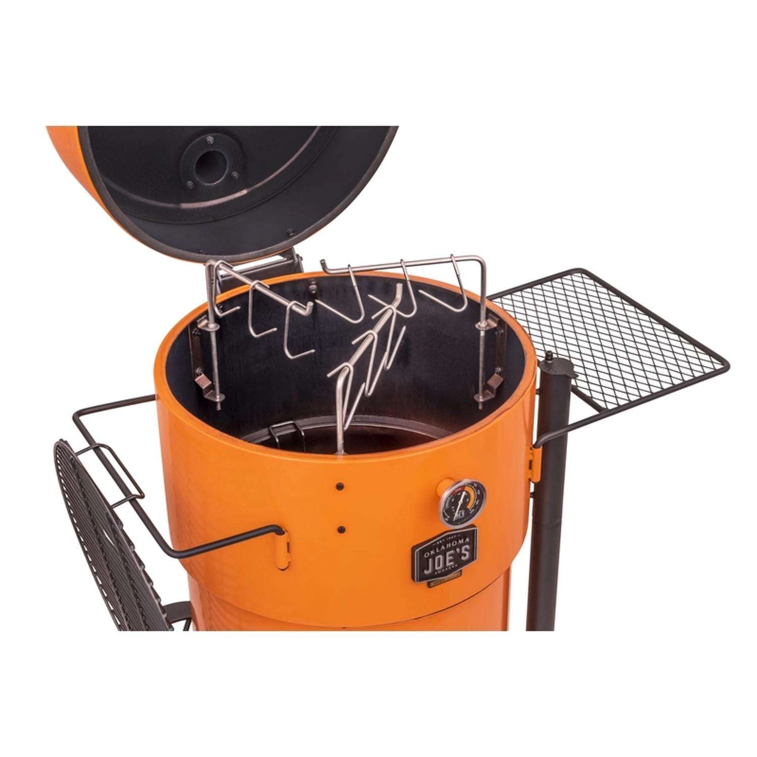 Oklahoma Joe's 21 In. Bronco Pro Charcoal Grill And Smoker Orange - Image 4