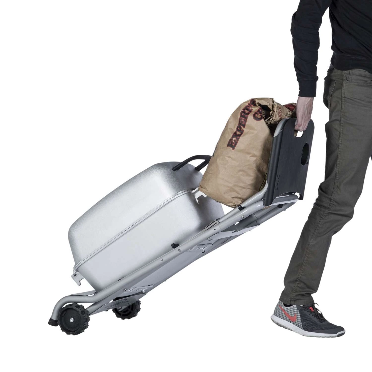 PK Grills 22 In. PK-TX Charcoal Grill And Smoker Silver - Image 2