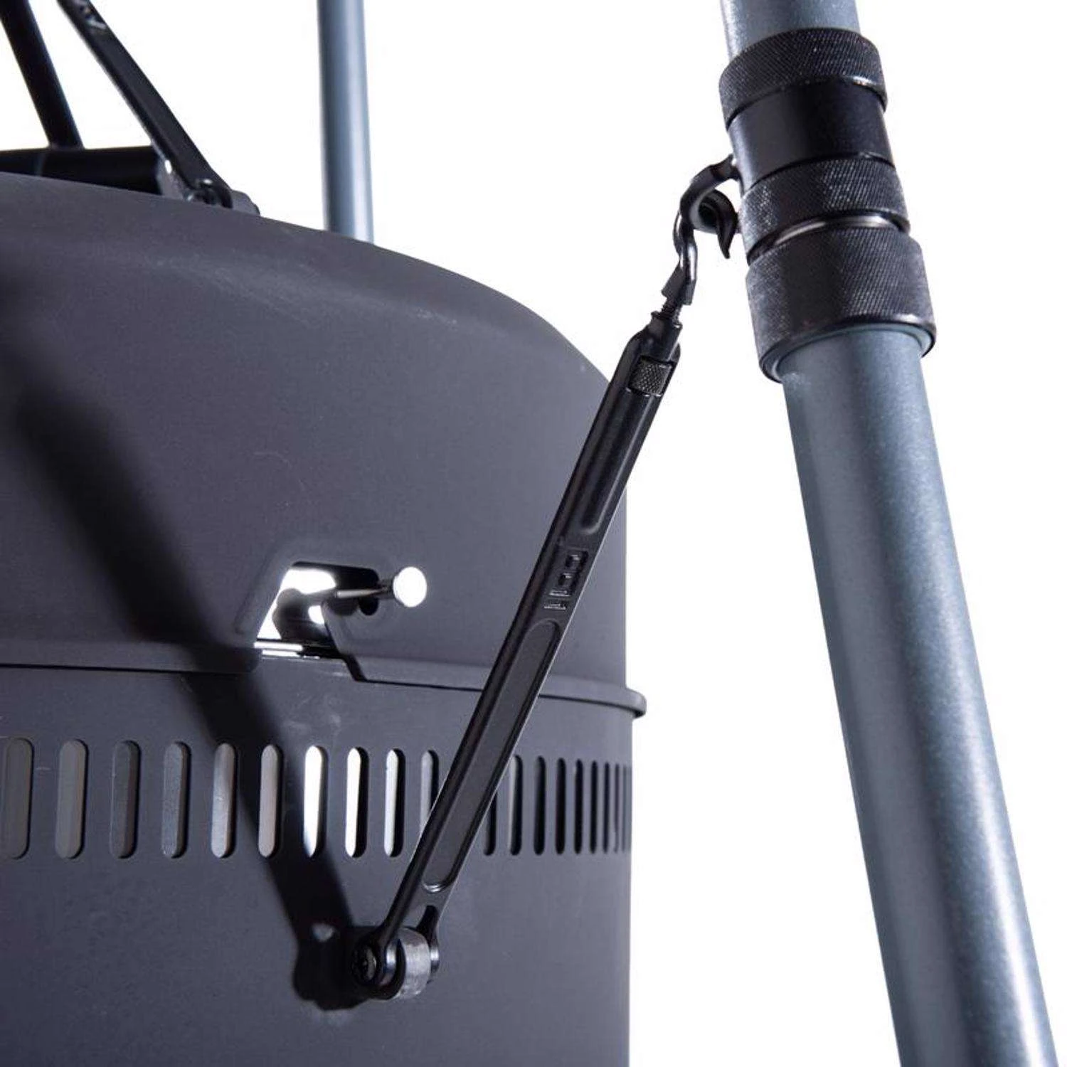 Burch Barrel 18 In. Charcoal/Wood Grill And Smoker Black - Image 3