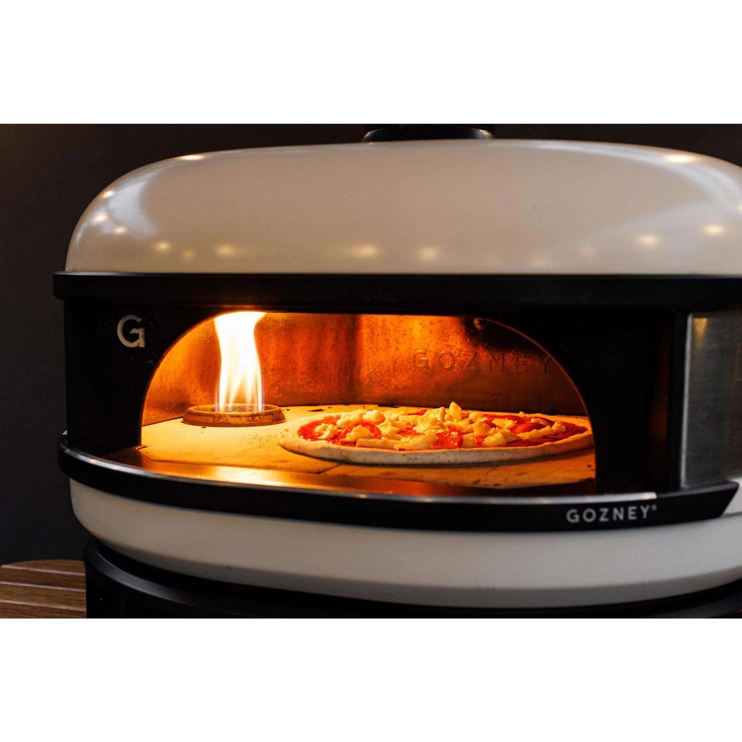 Gozney Dome 29 In. Propane Gas/Wood Outdoor Pizza Oven Bone - Image 7