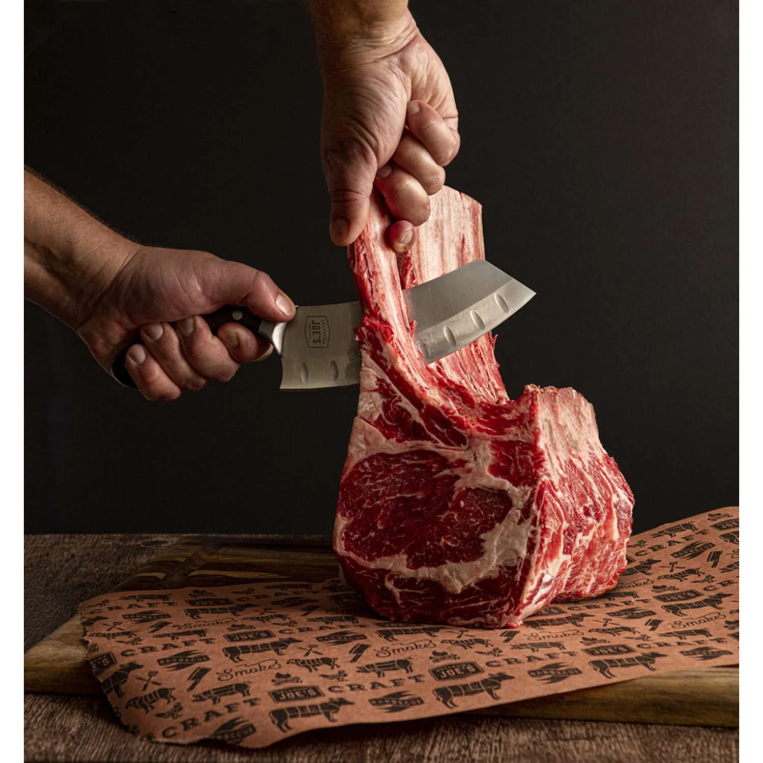 Oklahoma Joe's Blacksmith Carbon Steel Cleaver 1 Pc - Image 7