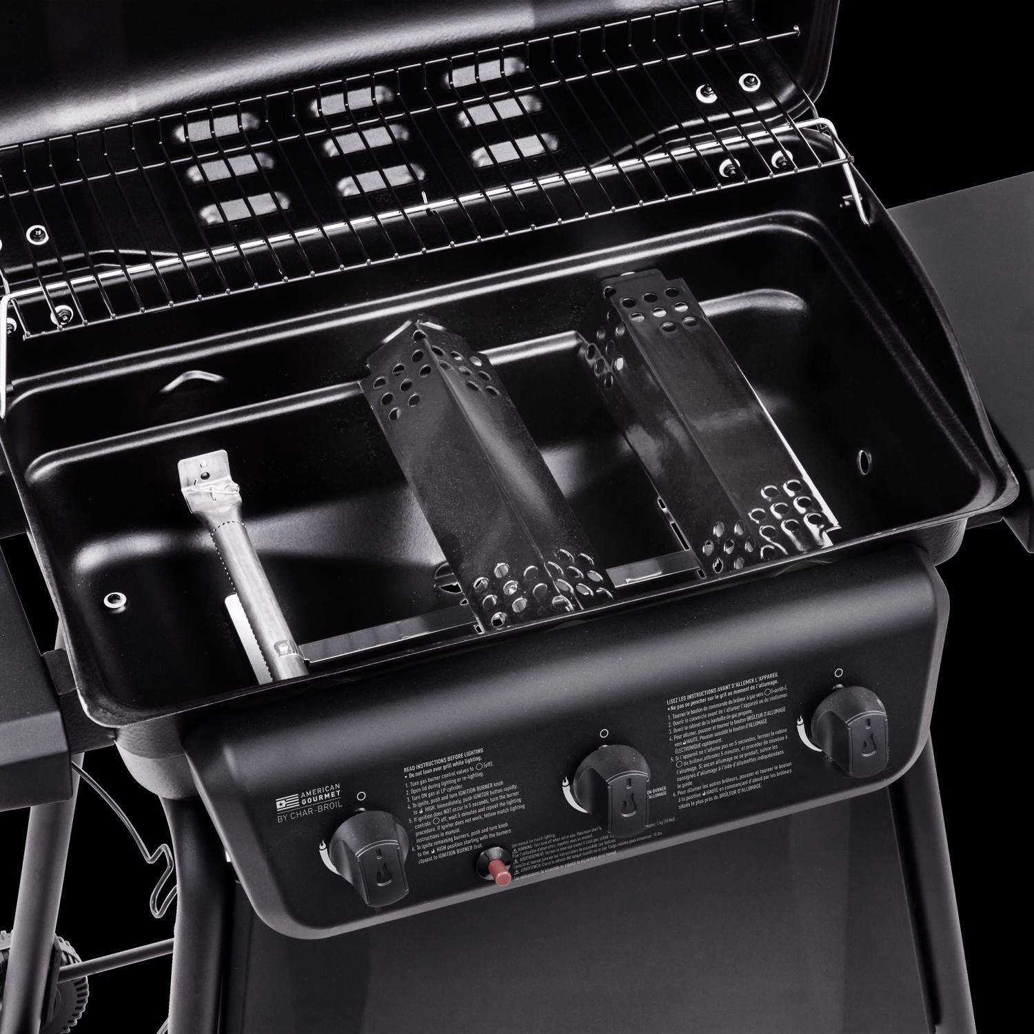 American Gourmet 3 Burner Liquid Propane Grill Black - Image 4