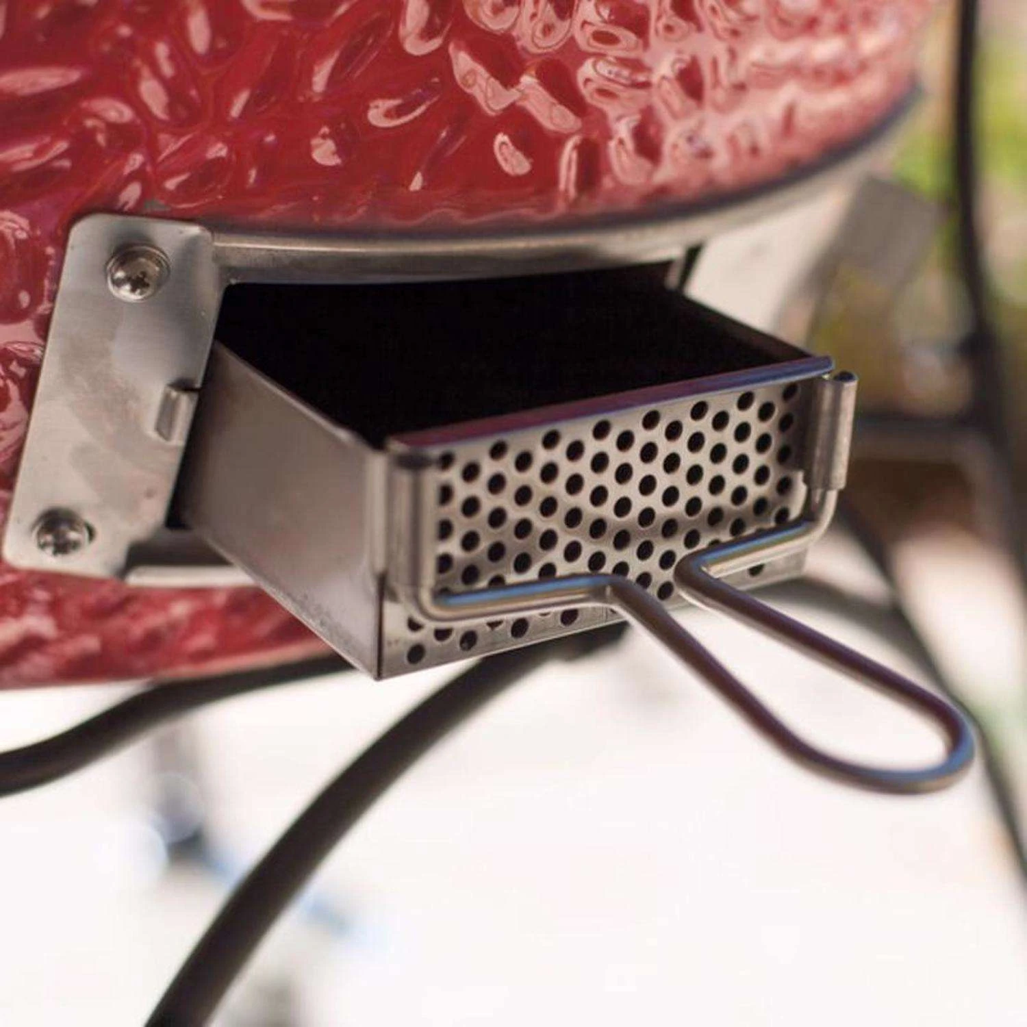 Kamado Joe 24 In. Big Joe II Charcoal Kamado Grill And Smoker Red - Image 4