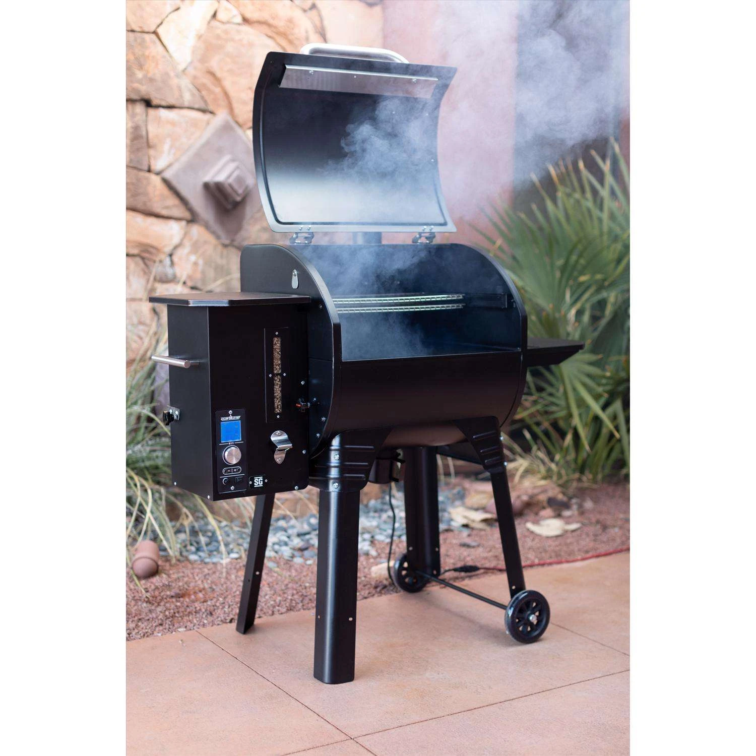 Camp Chef SmokePro Wood Pellet Bluetooth And WiFi Grill And Smoker Black - Image 7