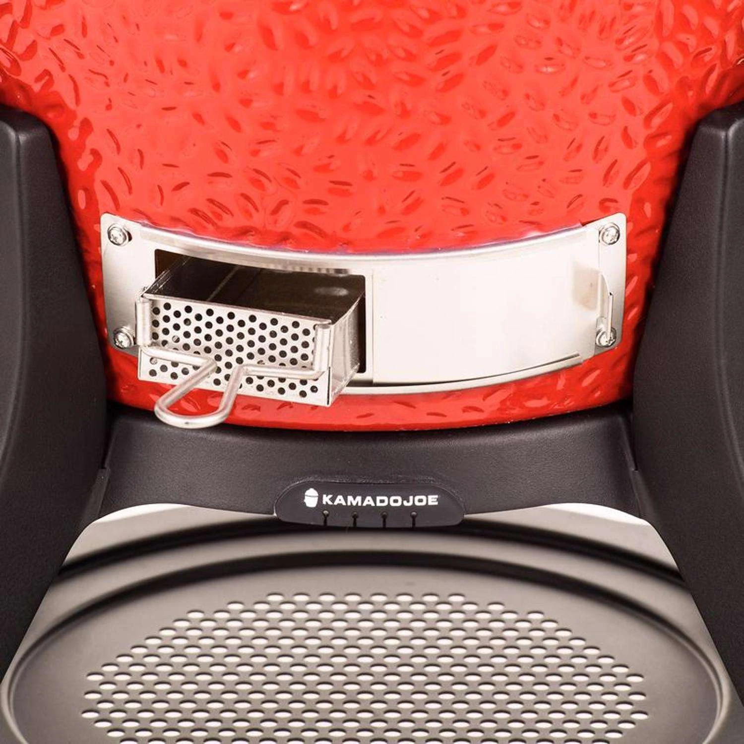 Kamado Joe 18 In. Classic III Charcoal Kamado Grill And Smoker Black/Red - Image 6