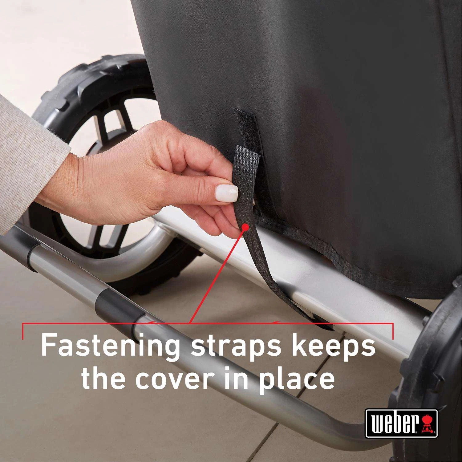 Weber Black Grill Cover For Weber Traveler - Image 3