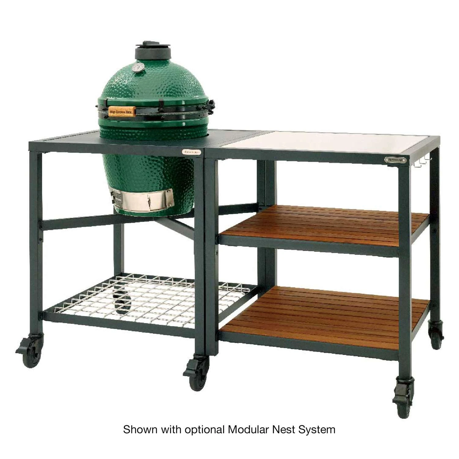 Big Green Egg 15 In. Medium Charcoal Kamado Grill And Smoker Green - Image 3