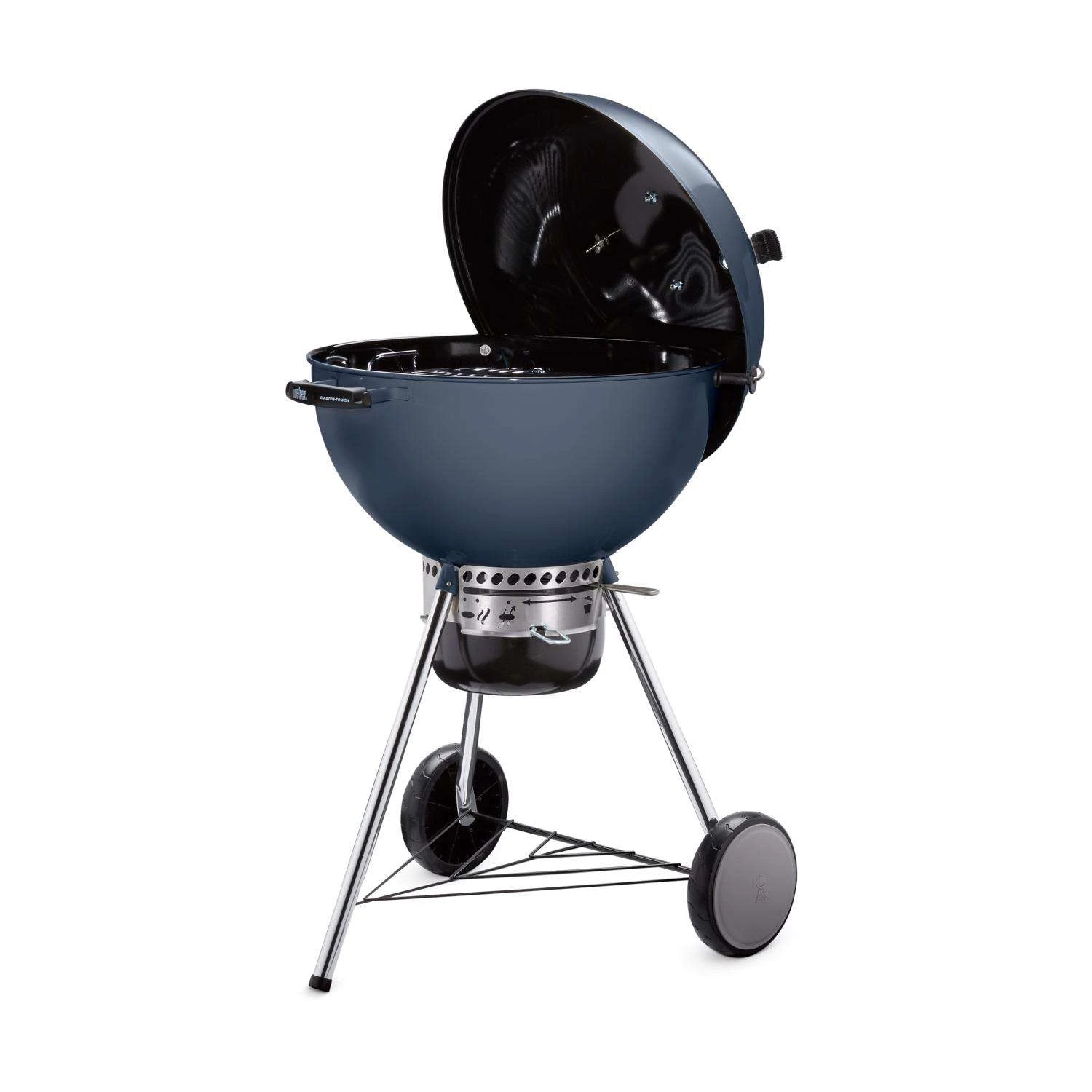 Weber 22 In. Master-Touch Charcoal Grill Slate Blue - Image 2