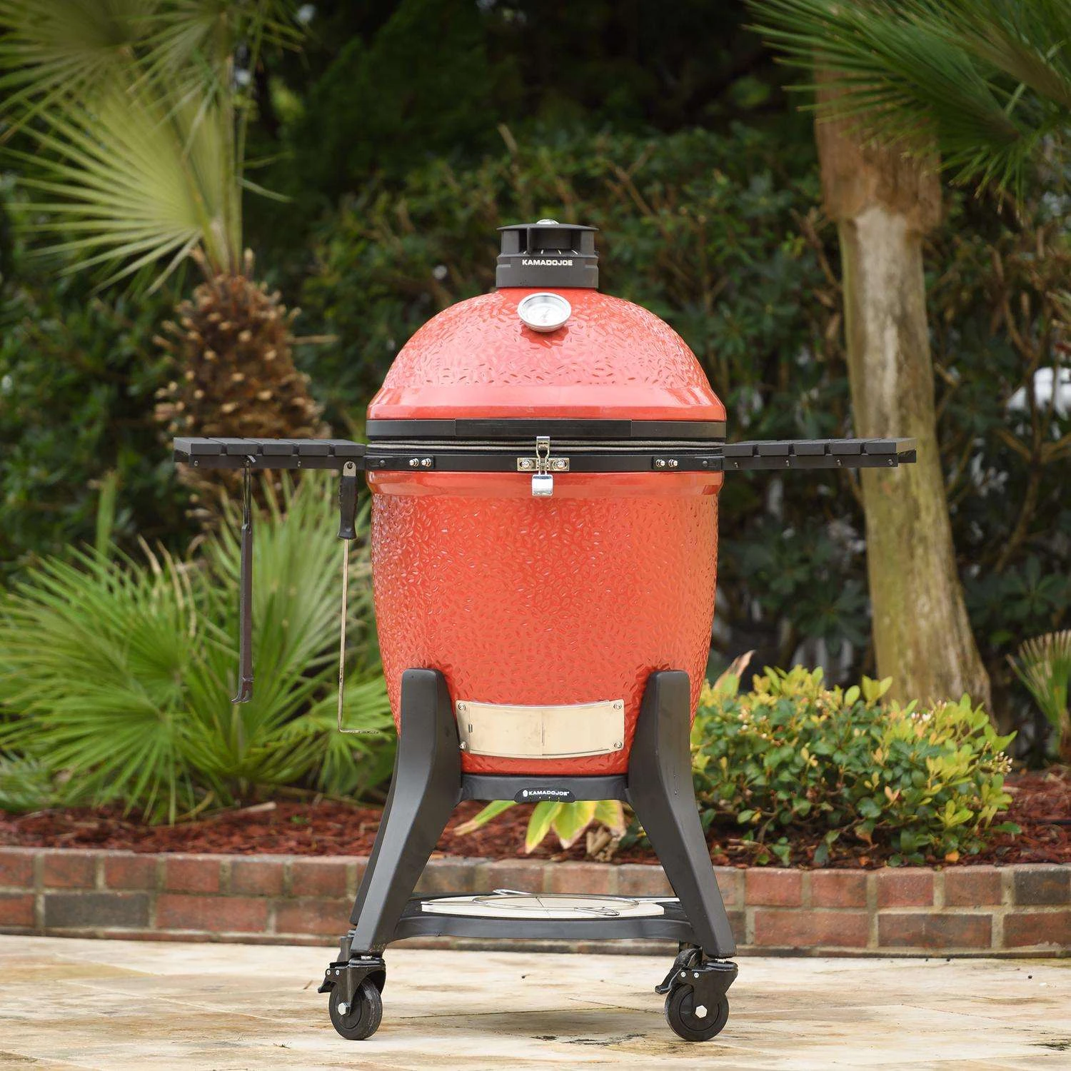 Kamado Joe 18 In. Classic III Charcoal Kamado Grill And Smoker Black/Red - Image 8