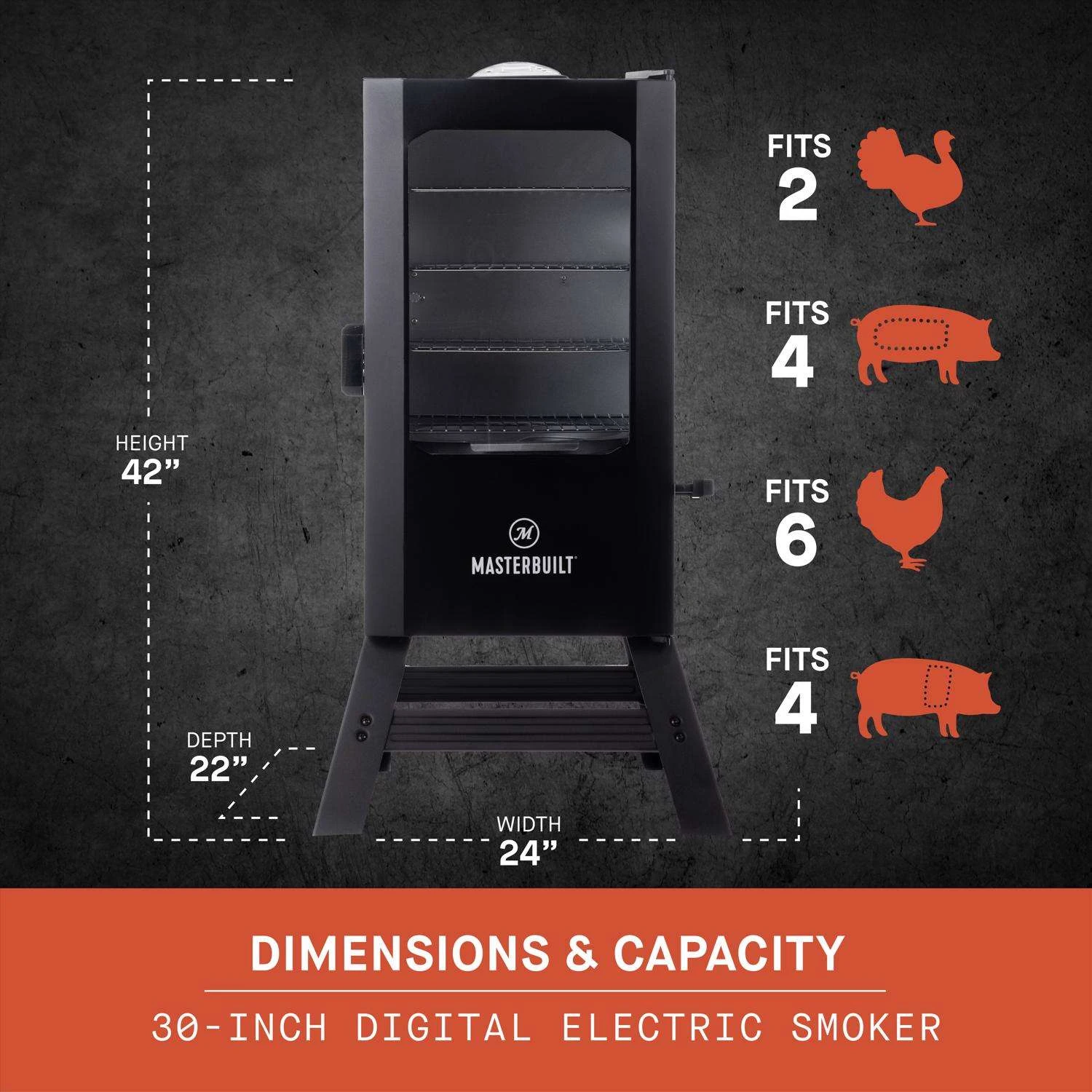 Masterbuilt Digital Wood Chips Vertical Smoker Black - Image 10