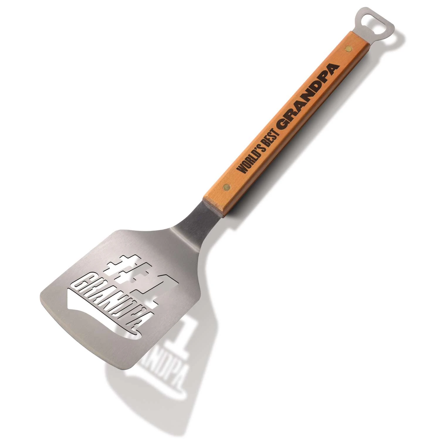 Sportula #1 Grandpa Stainless Steel Brown/Silver Grill Spatula 1 Pc