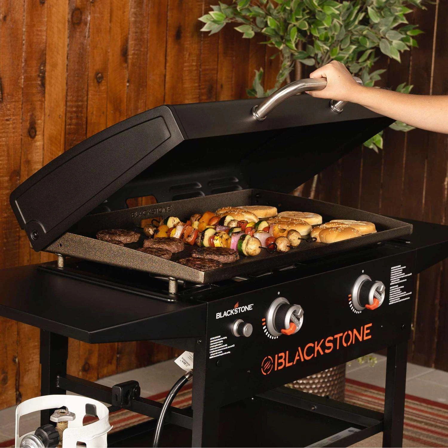 Blackstone 2 Burner Liquid Propane Outdoor Griddle With Hood Black - Image 10