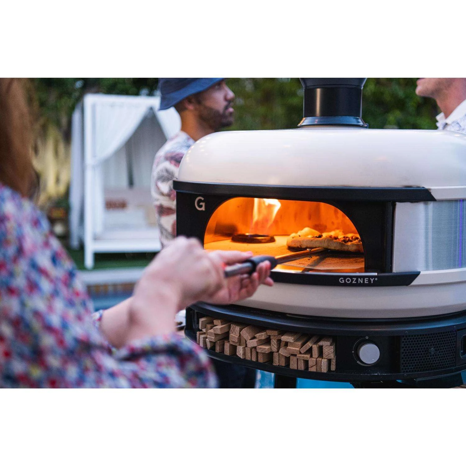 Gozney Dome 29 In. Propane Gas/Wood Outdoor Pizza Oven Bone - Image 10