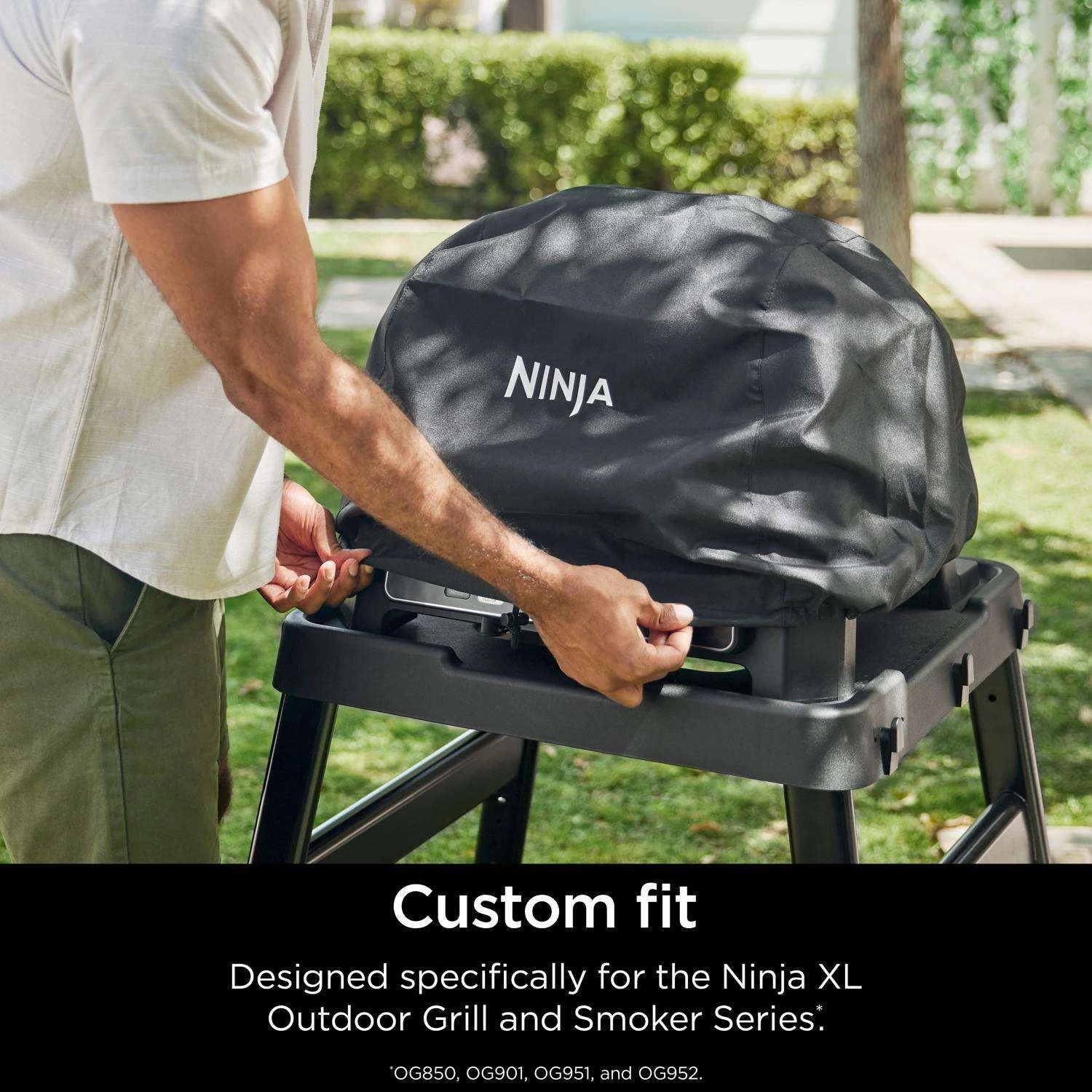 Ninja Woodfire Black Grill Cover For OG951 - Image 3