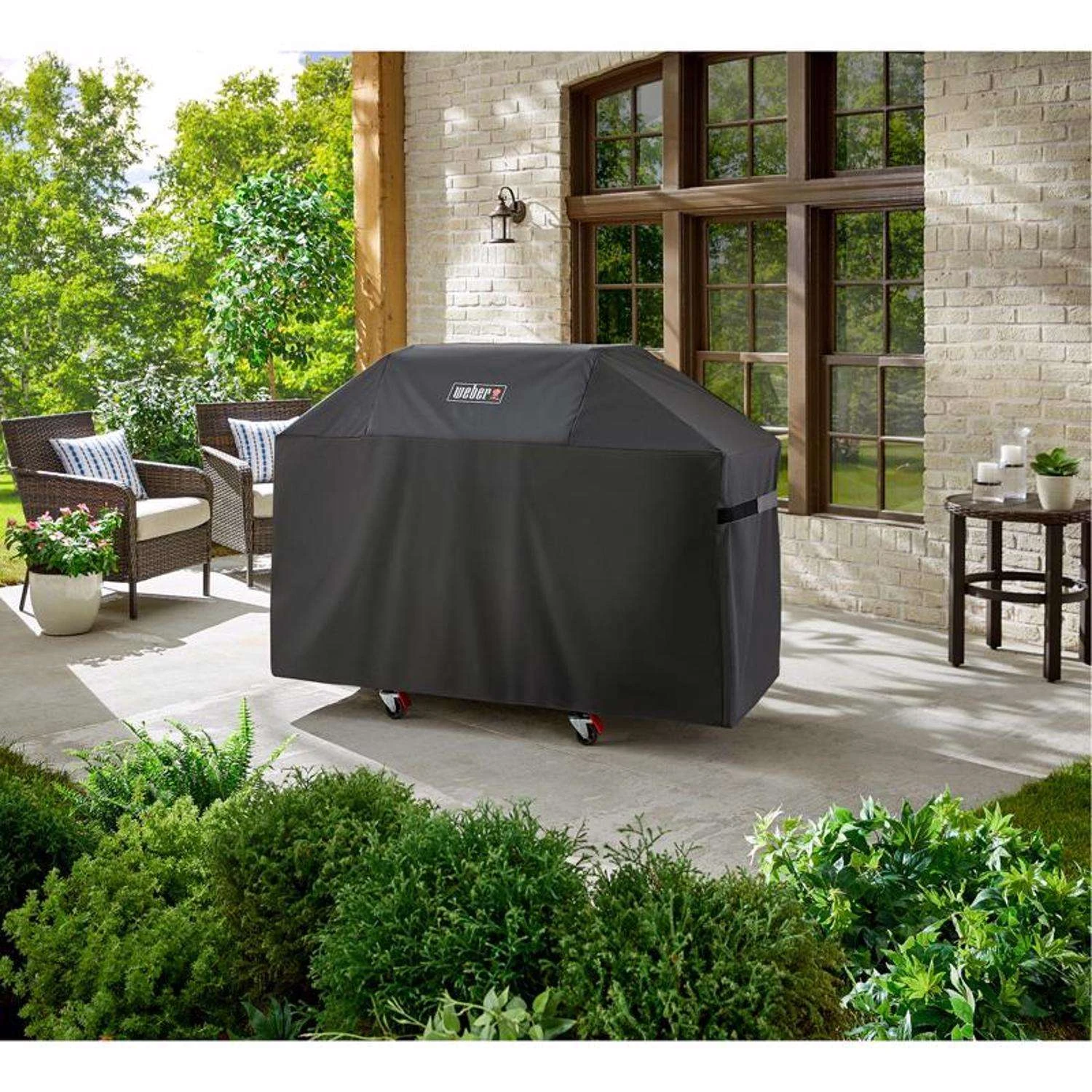 Weber Premium Genesis 300 And Genesis II 300 Series Black Grill Cover For Genesis 300 And Genesis II - Image 2