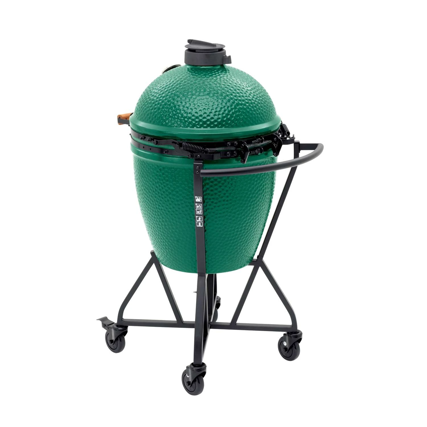 Big Green Egg 18.25 In. Large EGG Package With Nest/Handler Charcoal Kamado Grill And Smoker Green - Image 2