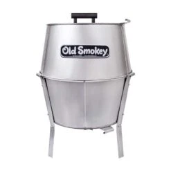 Old Smokey Products 17 In. Charcoal Grill Silver