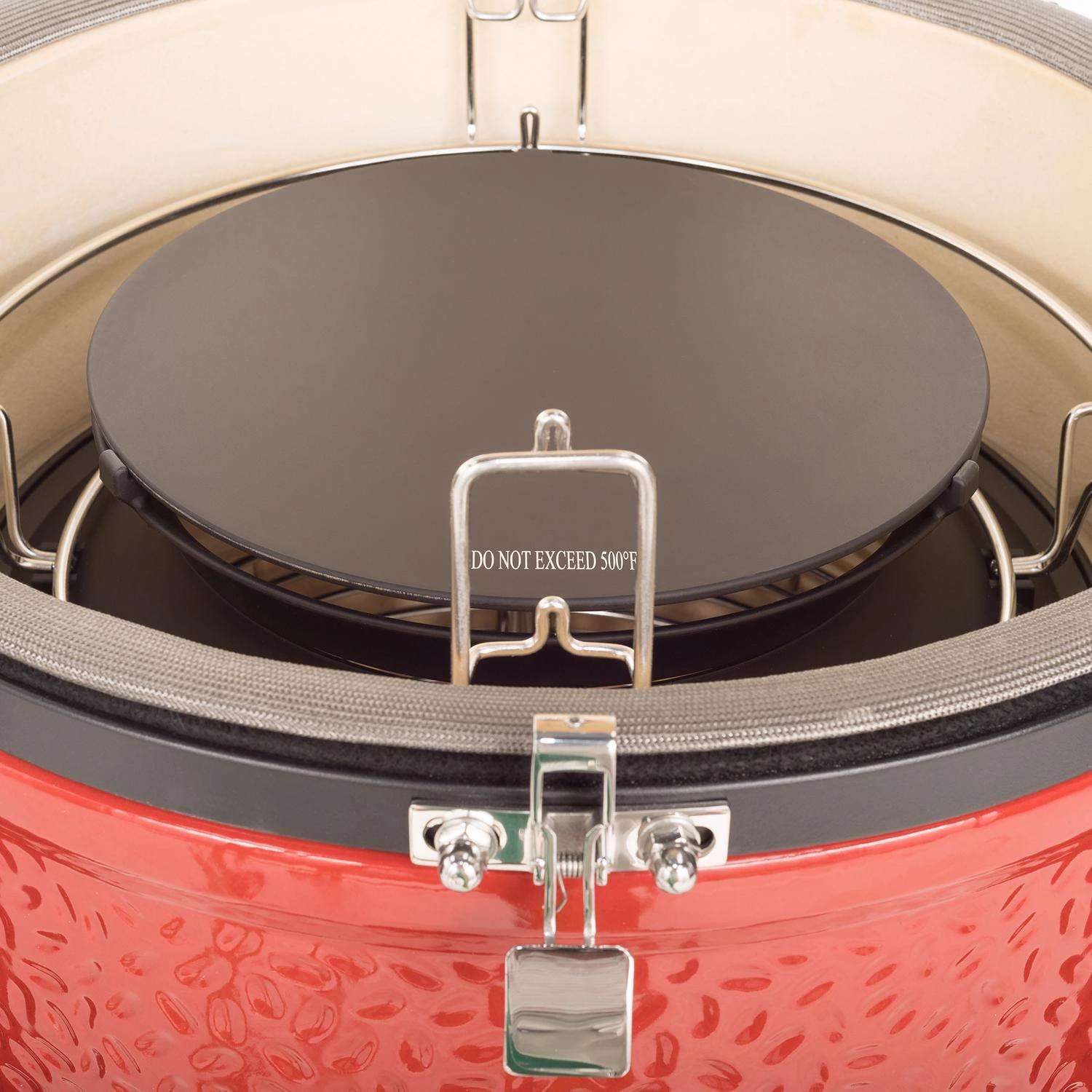 Kamado Joe 18 In. Classic III Charcoal Kamado Grill And Smoker Black/Red - Image 5