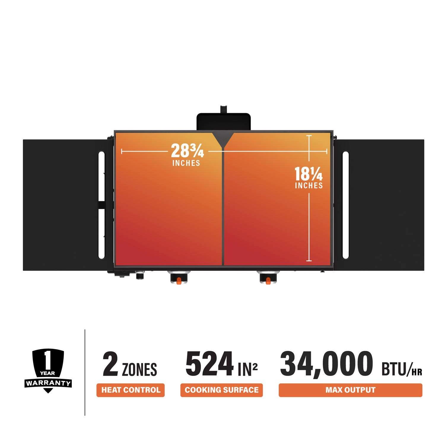 Blackstone 2 Burner Liquid Propane Outdoor Griddle With Hood Black - Image 7