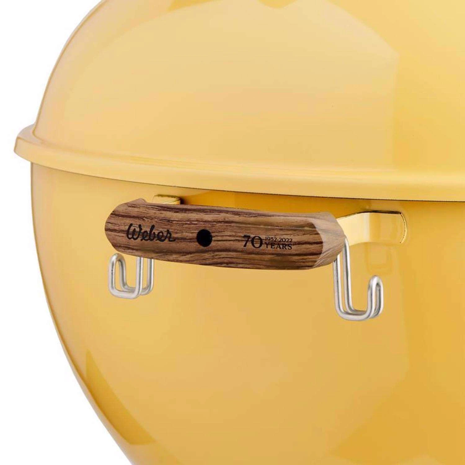 Weber 22 In. 70th Anniversary Kettle Charcoal Grill Hot Rod Yellow - Image 4